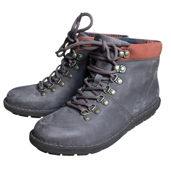 Born Shoes - Born Gray Lace-Up Ankle Boots